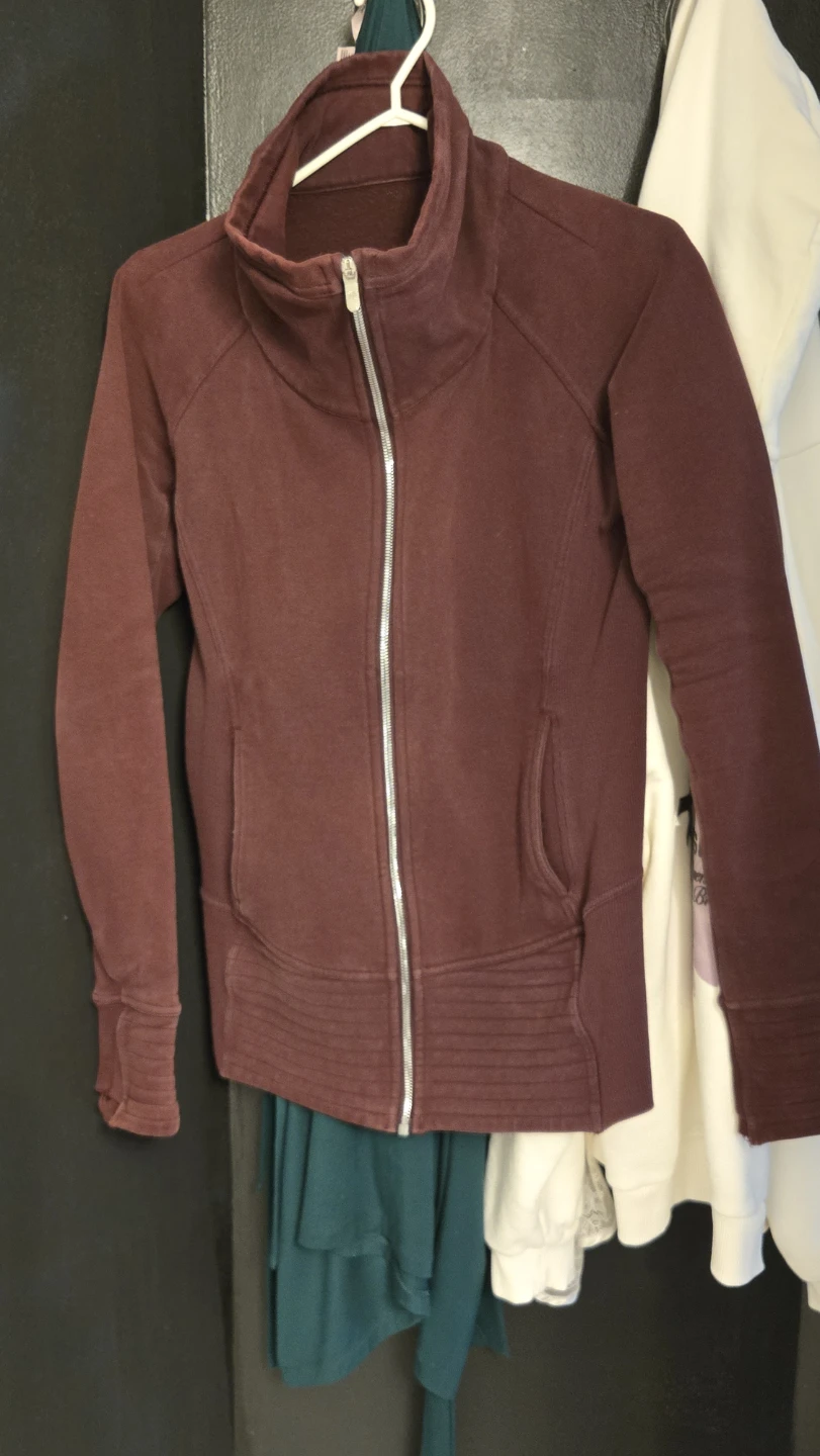 Lululemon Maroon Full Zip Hoodie