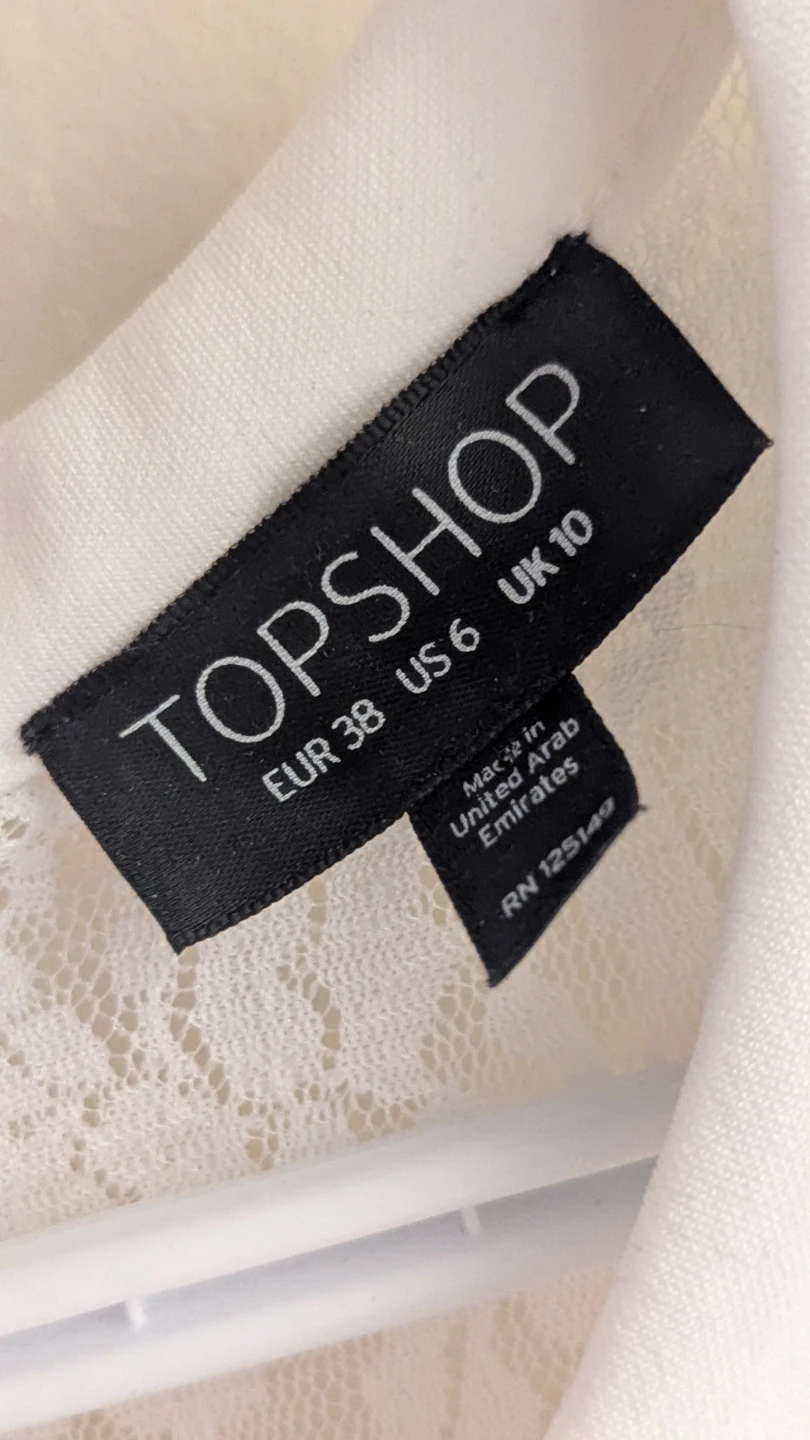 Topshop White Lace Dress - photo 3