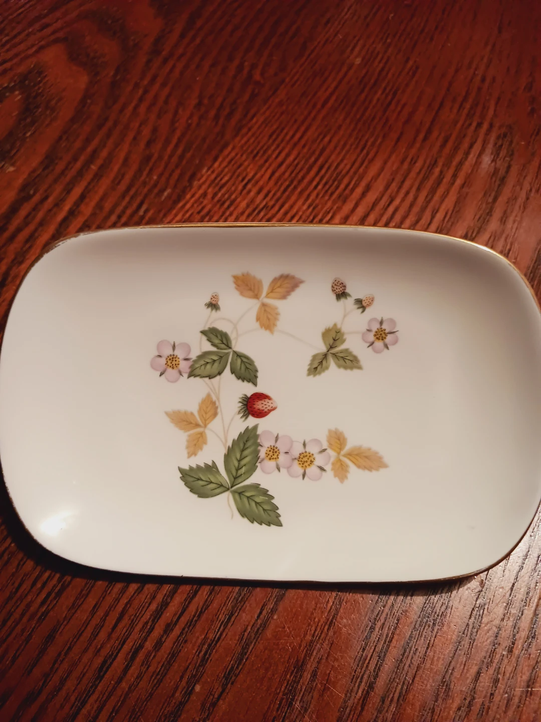 Wedgwood Wild Strawberry  Fine English Porcelain MiniTray