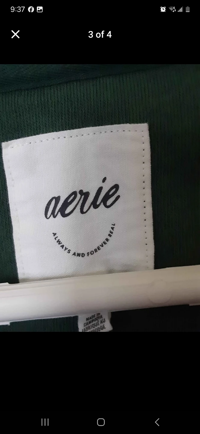 Aerie Green Henley Top - photo 3