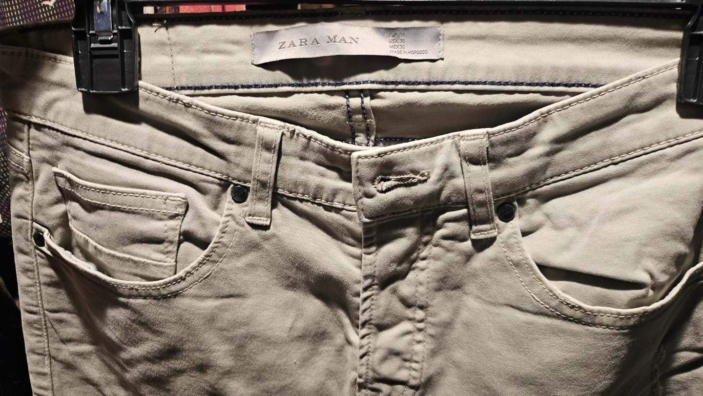 ZARA MAN Tan Distressed Jeans - photo 2