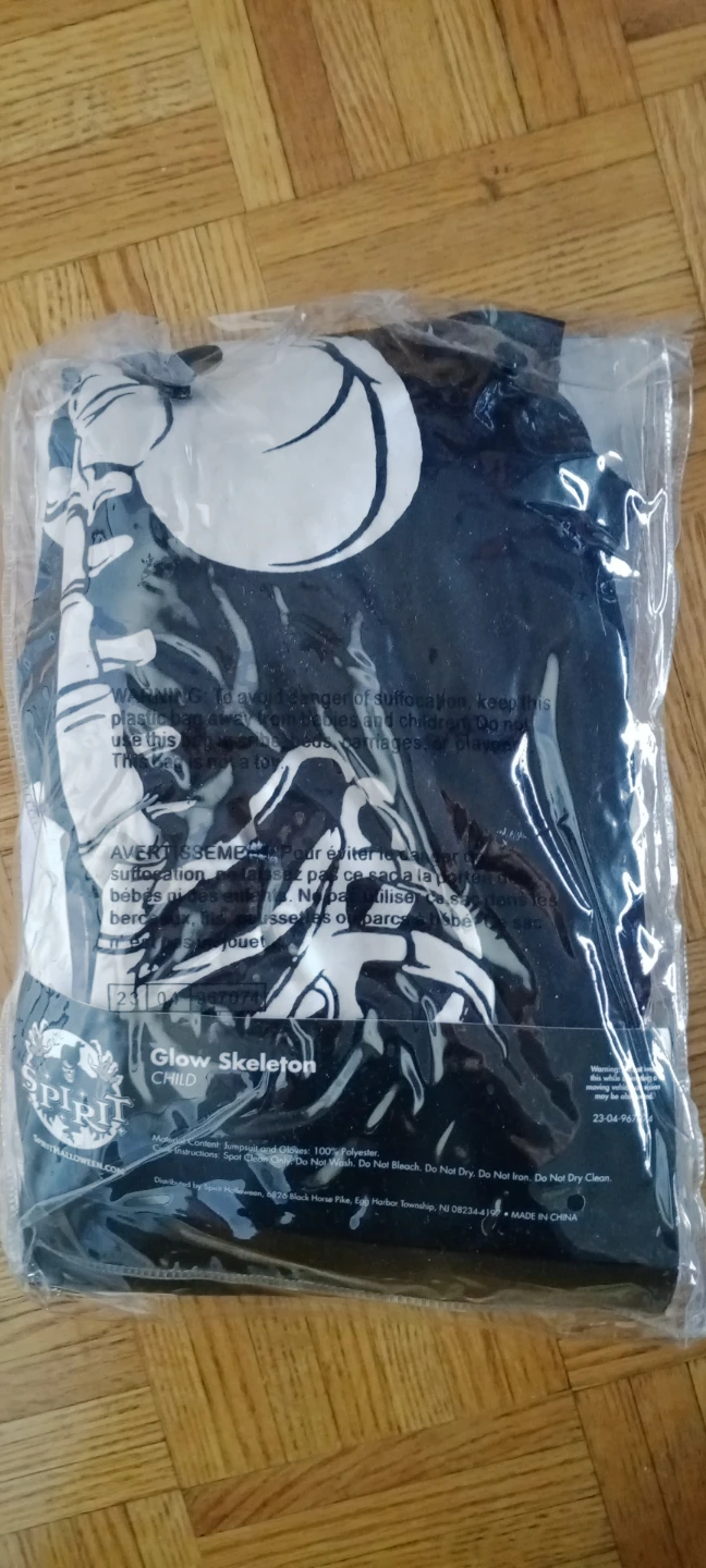 Spirit Halloween Glow Skeleton Costume - Child Large 12-14 - photo 3