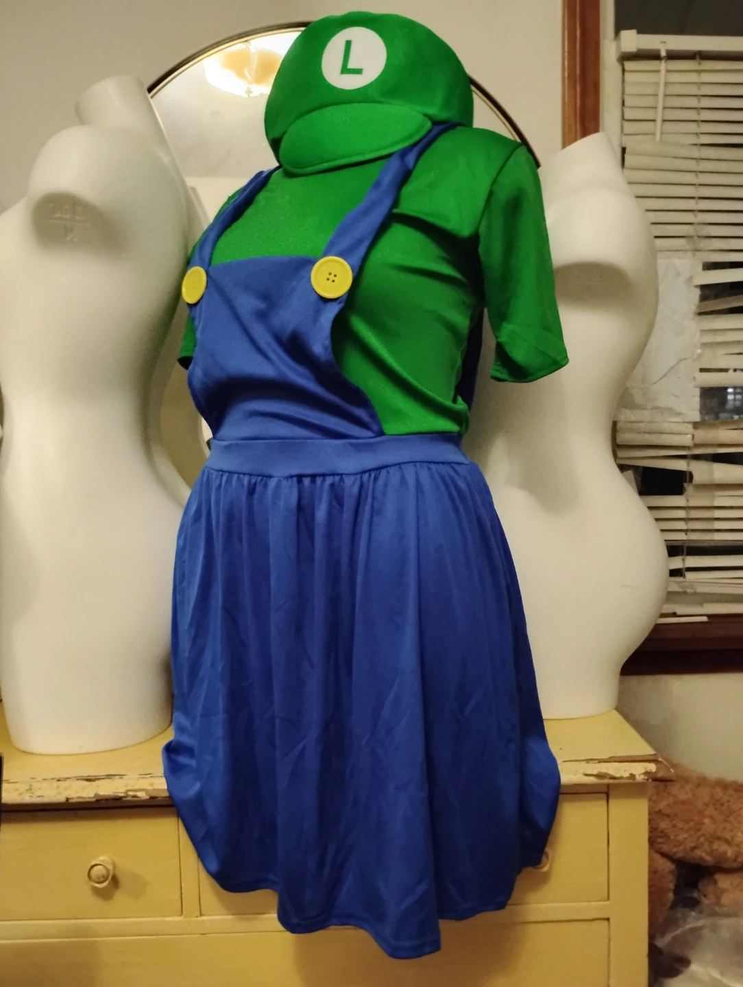 Luigi Themed Costume Dress and Hat - photo 5