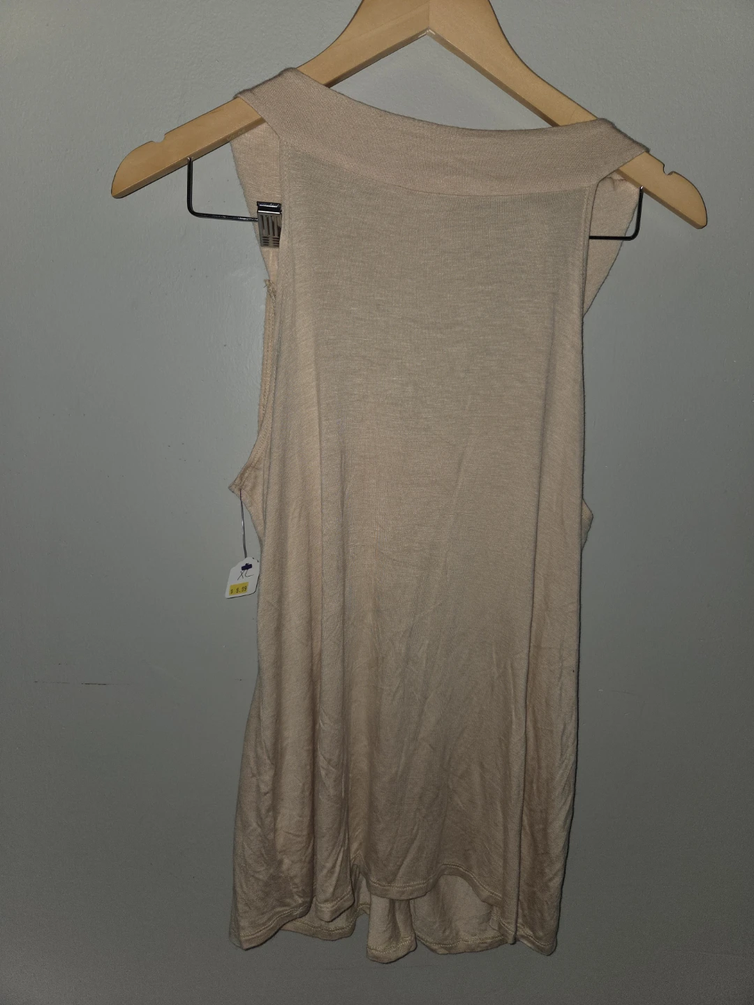 Carrie Allen beaded beige tank top - photo 5