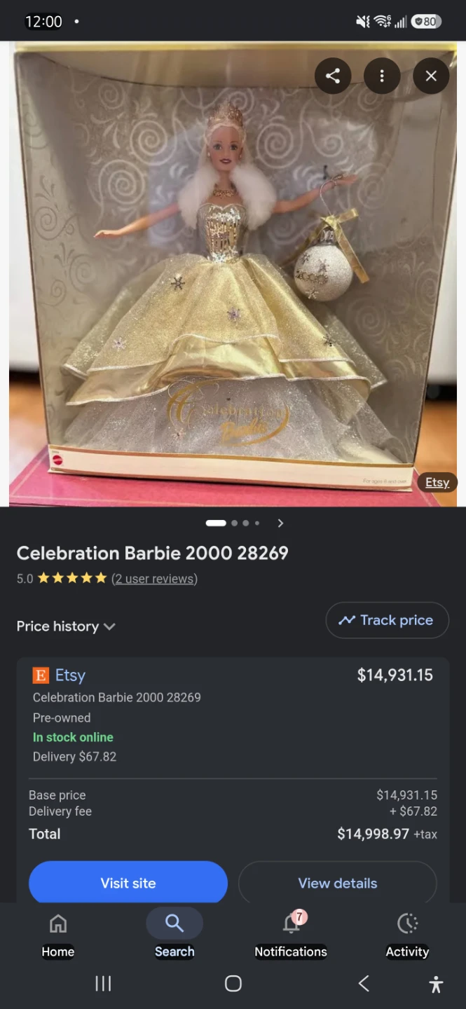 Rare Celebration 2000 Barbie Doll Special Edition - photo 3