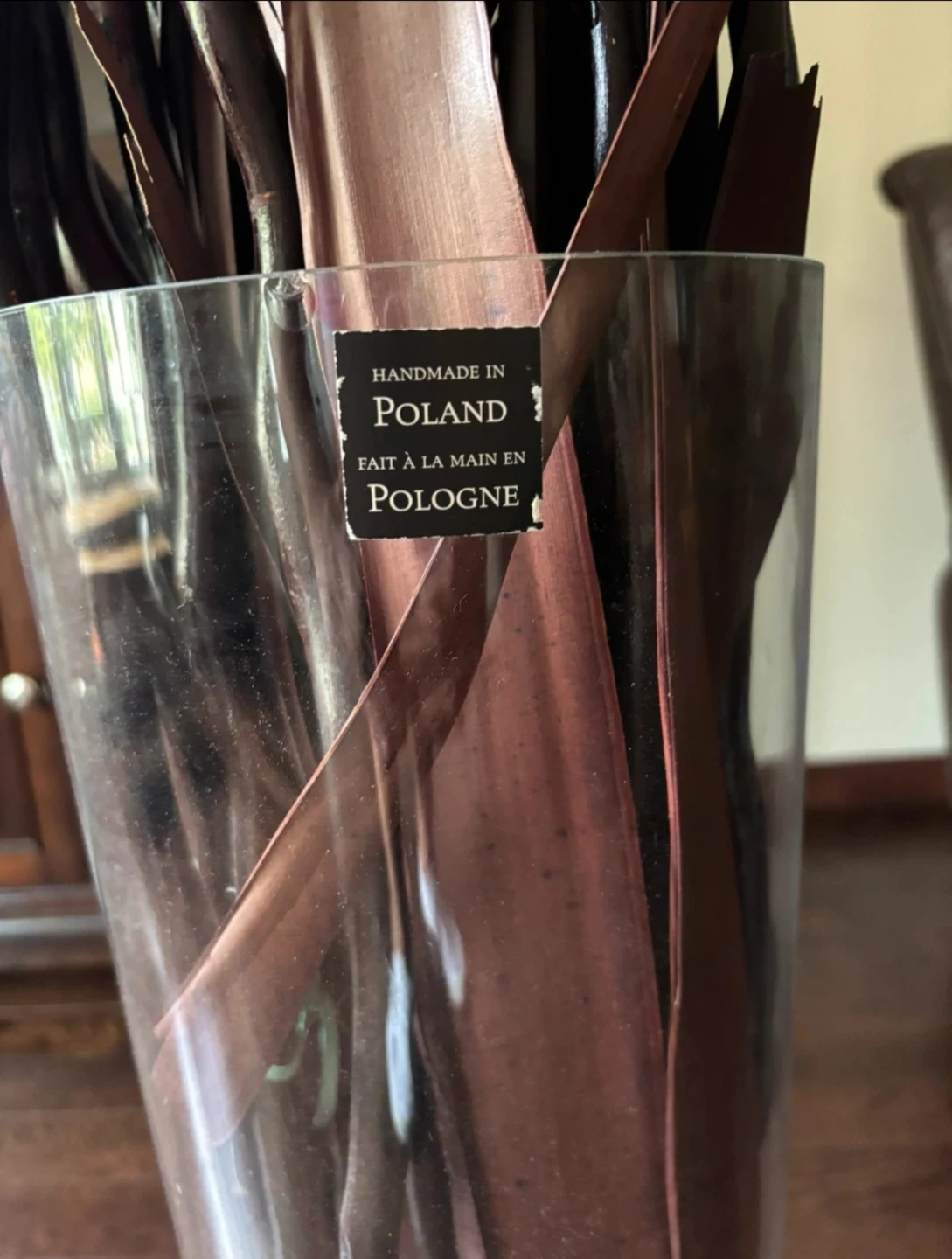 Glass Floor Vase with Sticks - photo 3