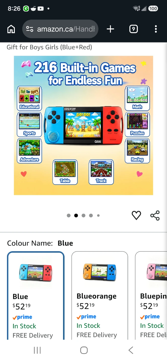 JJFUN Q56 Handheld Game Console - photo 3