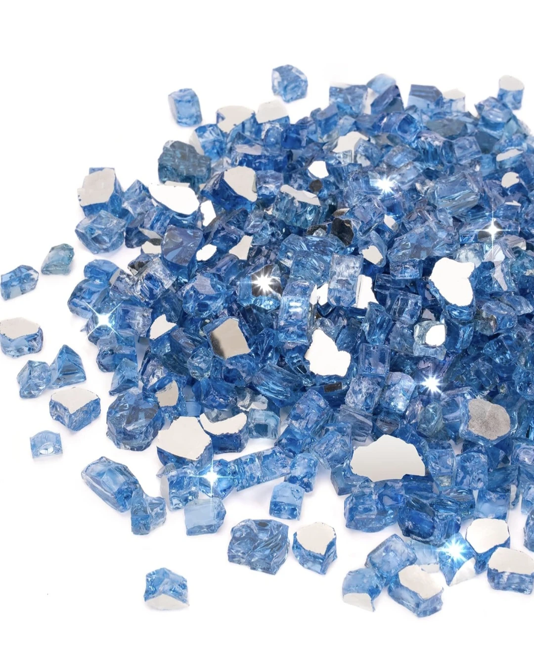 Stanbroil 10lbs Tempered Fire Glass 1/4" Pacific Blue