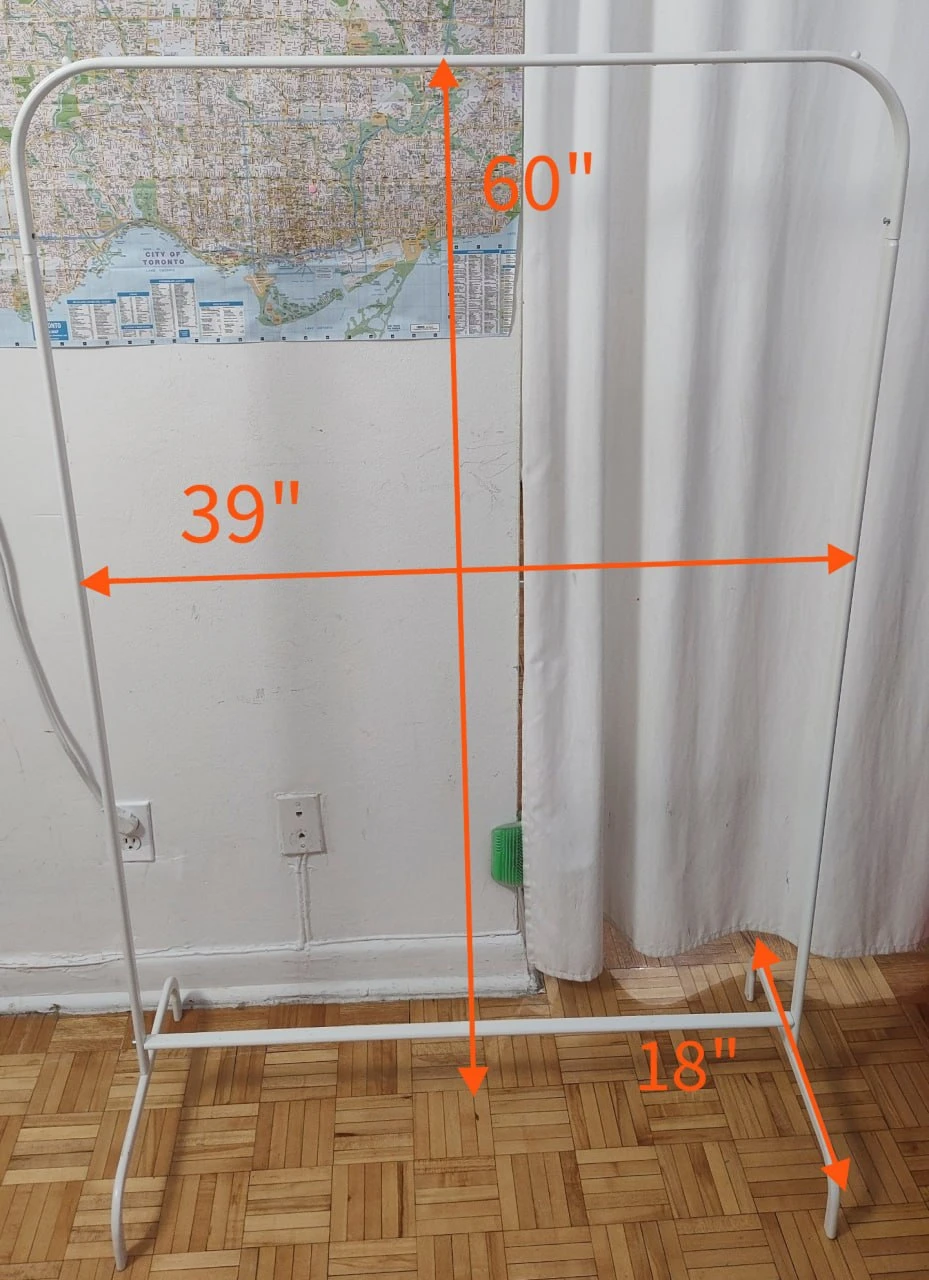 2x Clothes Racks (White) – Great Condition - photo 2