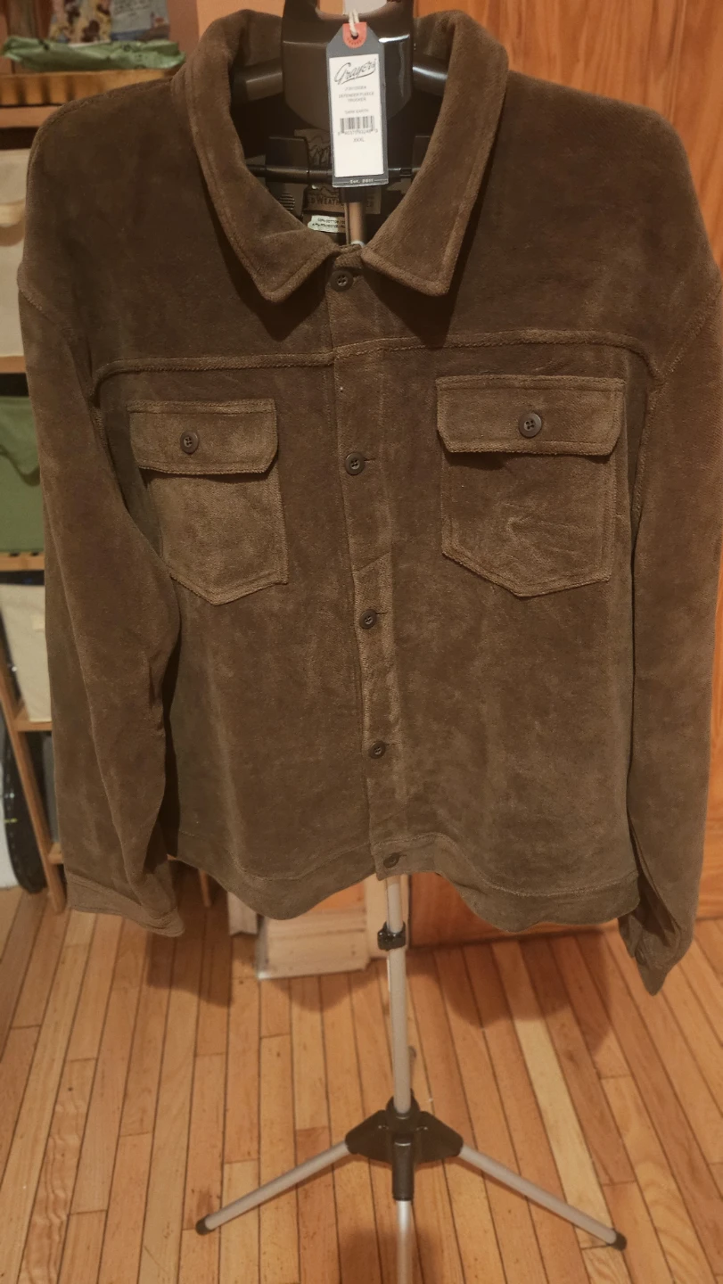 Grayers Defender Fleece Trucker Jacket Dark Earth