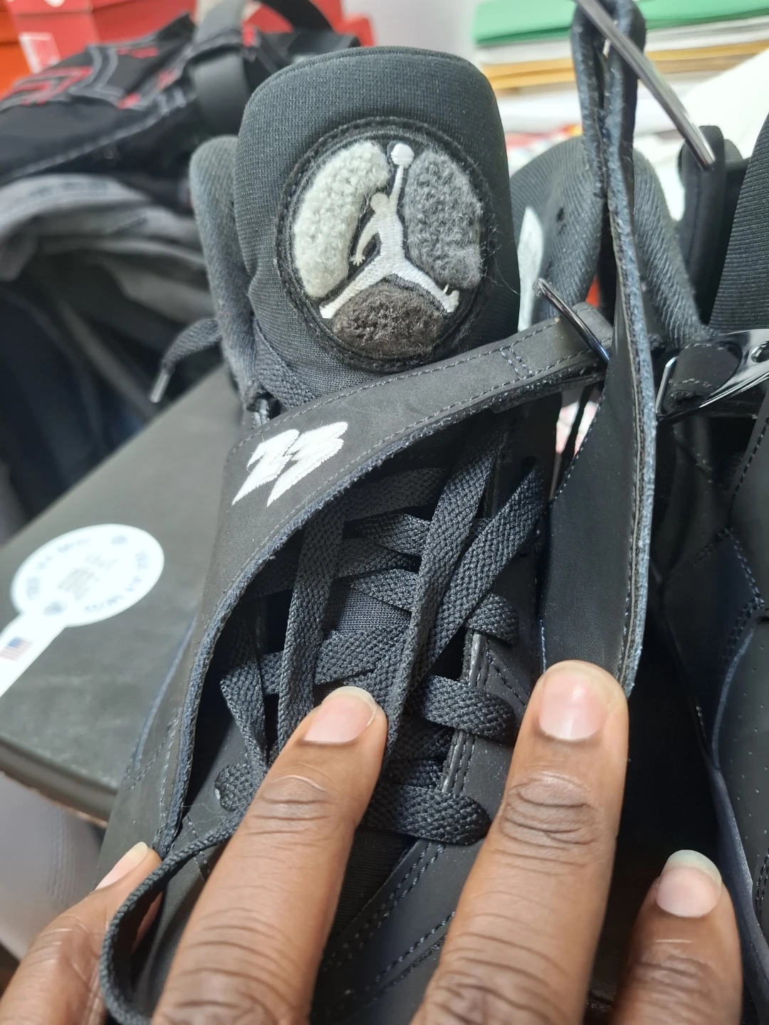 Air Jordan 8 Retro Black and Silver