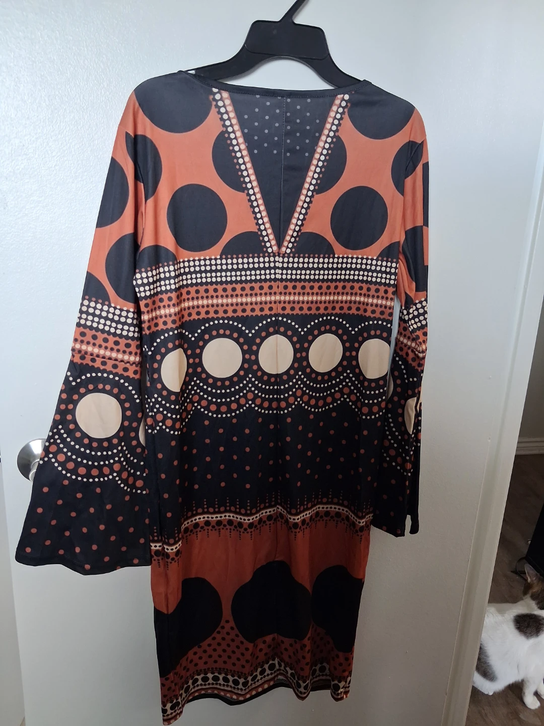 Polka Dot Long Sleeve Dress - photo 2