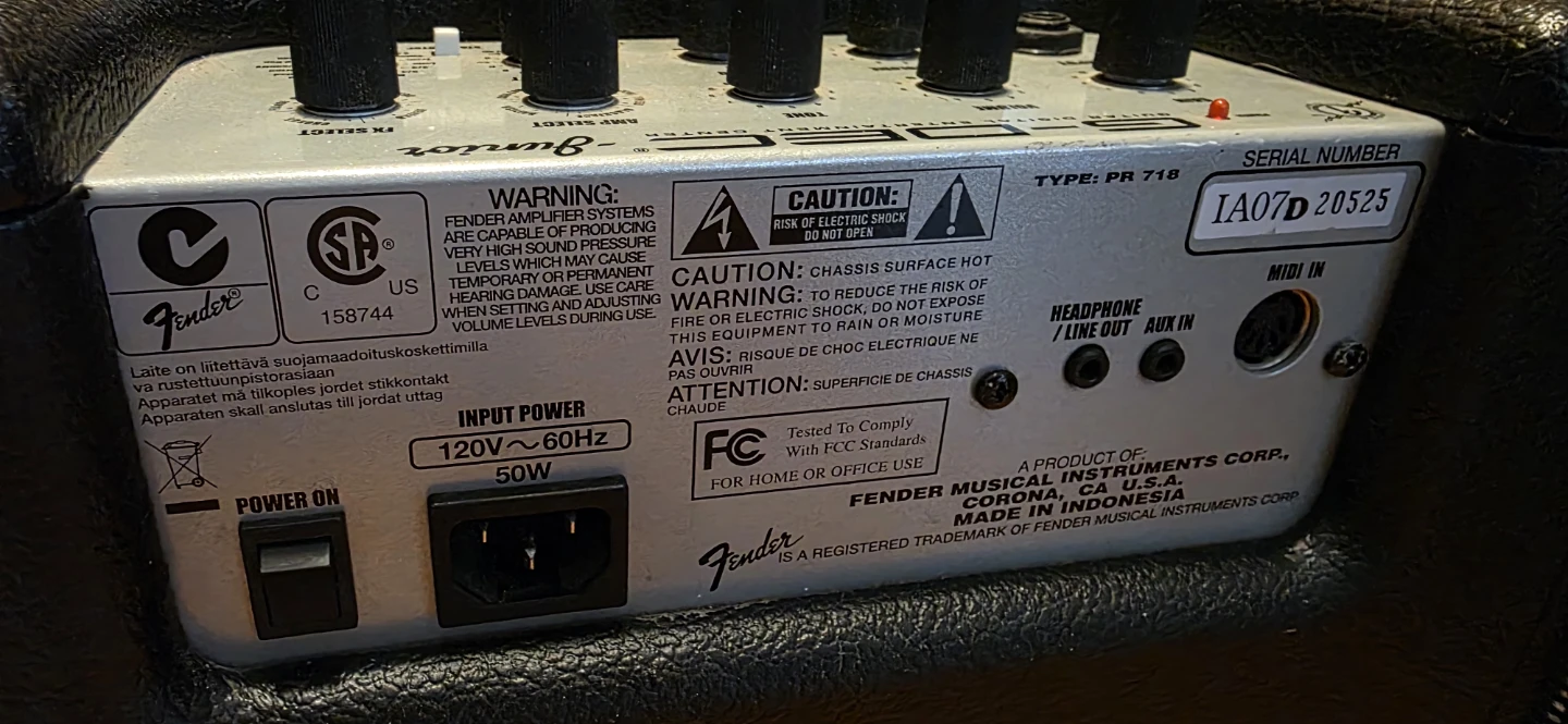 Fender G-DEC Junior Guitar Amplifier - photo 3