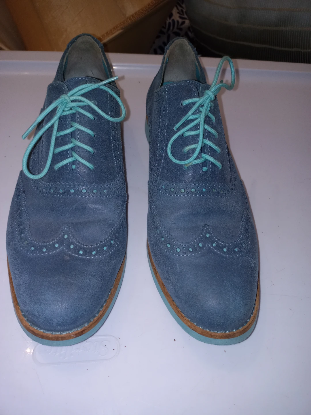 Cole Haan Blue Suede Shoes Men's - Size 9 1/2 - photo 2