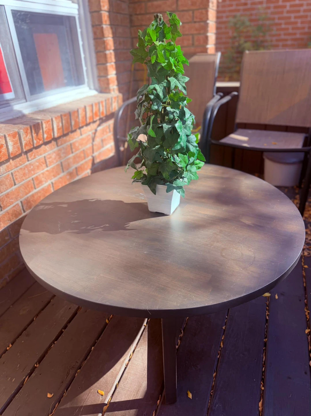 Round Wood Coffee Table