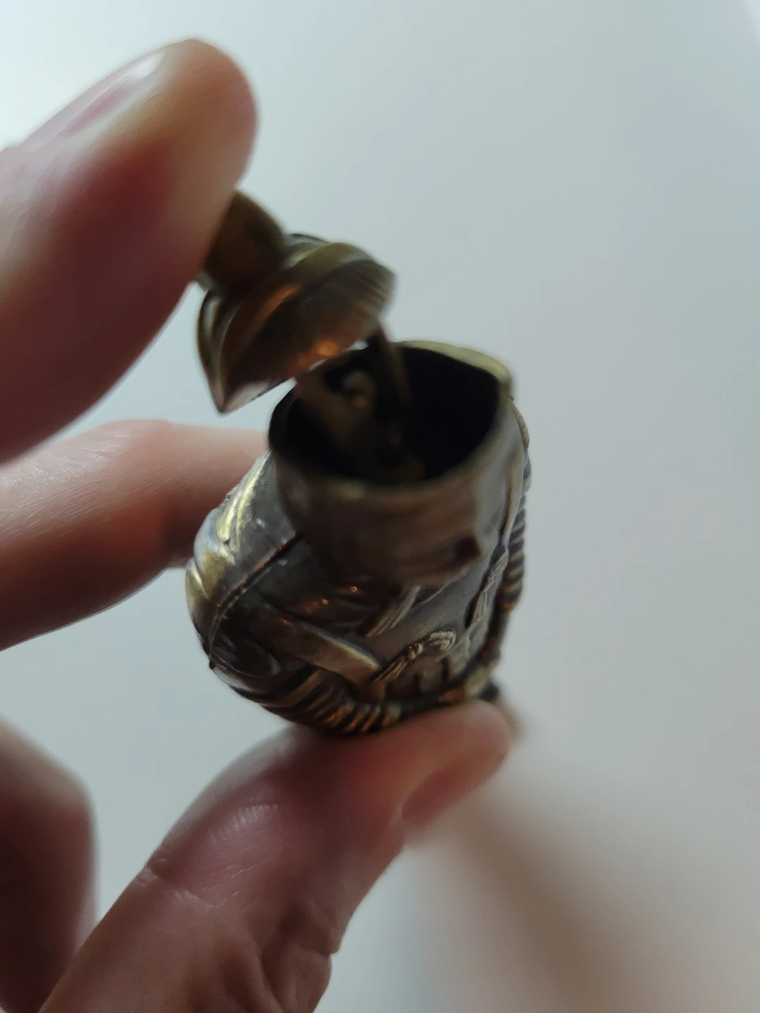 Terracotta Warrior Brass Figurine Box - photo 3