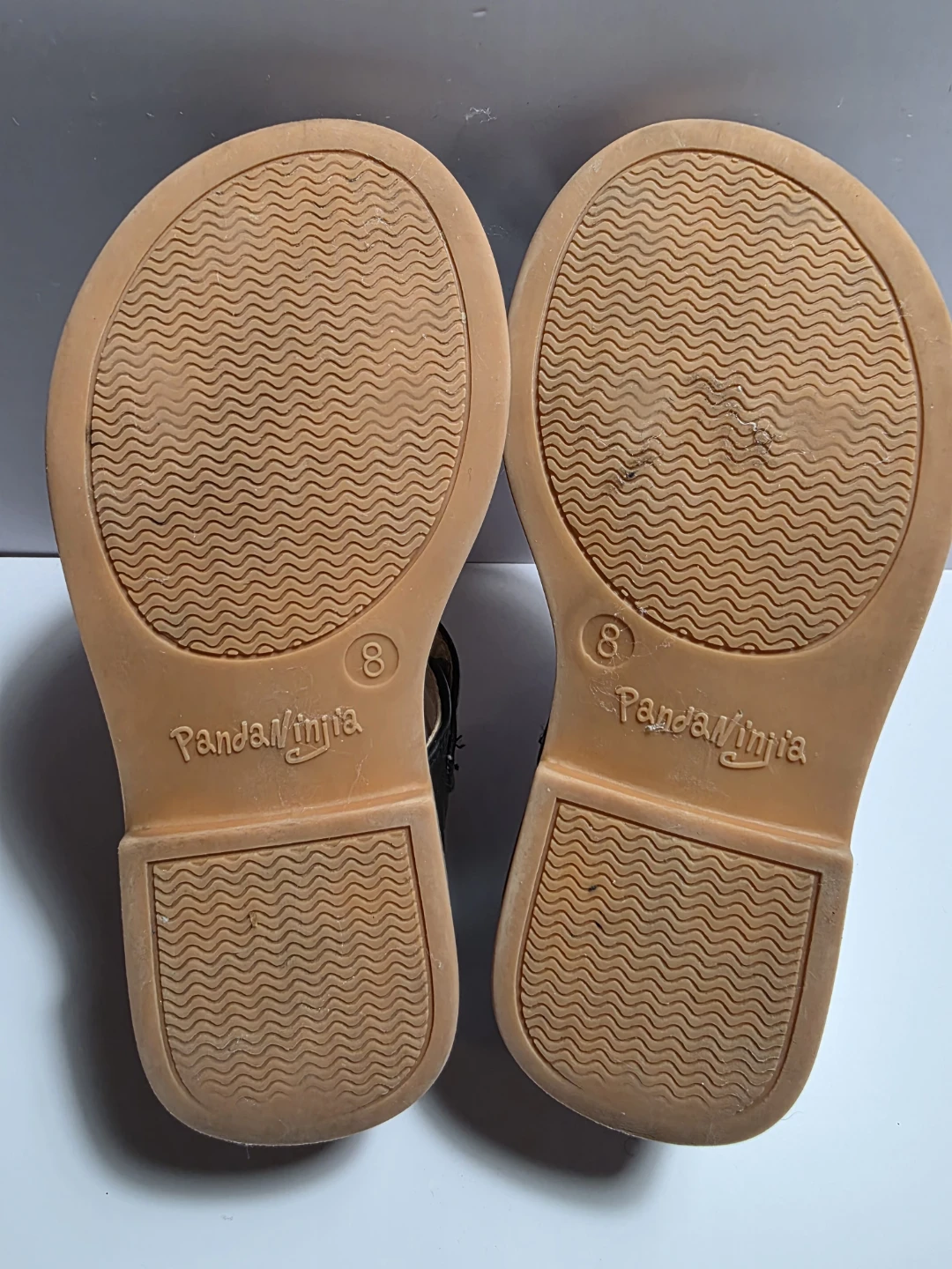Pandaninja Black Woven Sandals Size 8 - photo 5