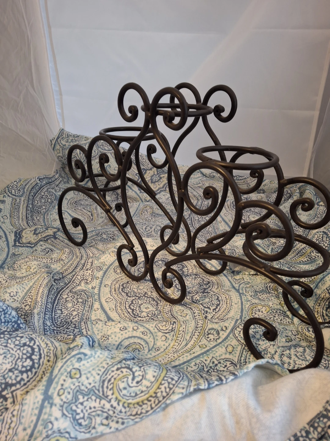 Wrought Iron Five Plant or candle Stand