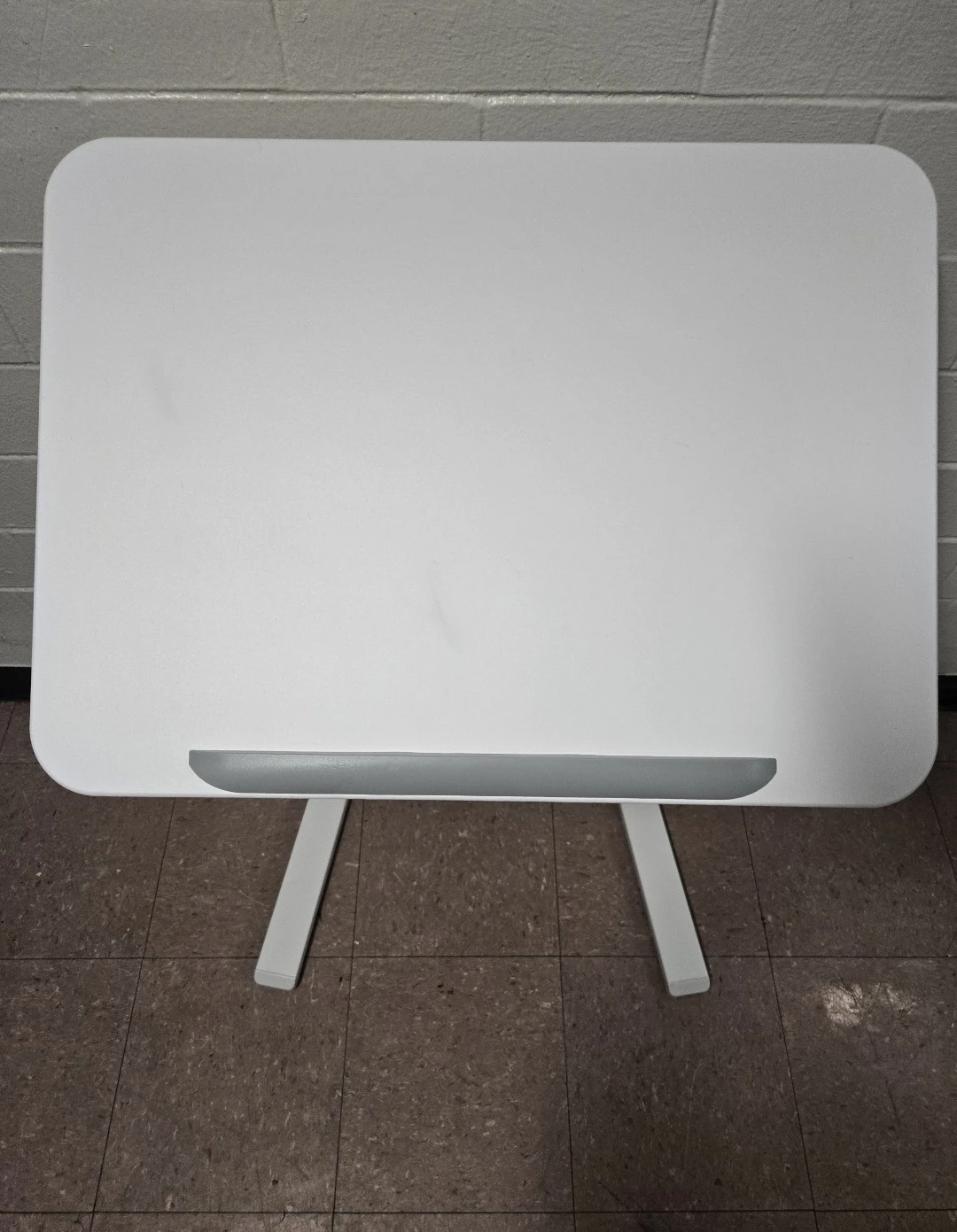 Adjustable White Standing Laptop Desk - photo 2