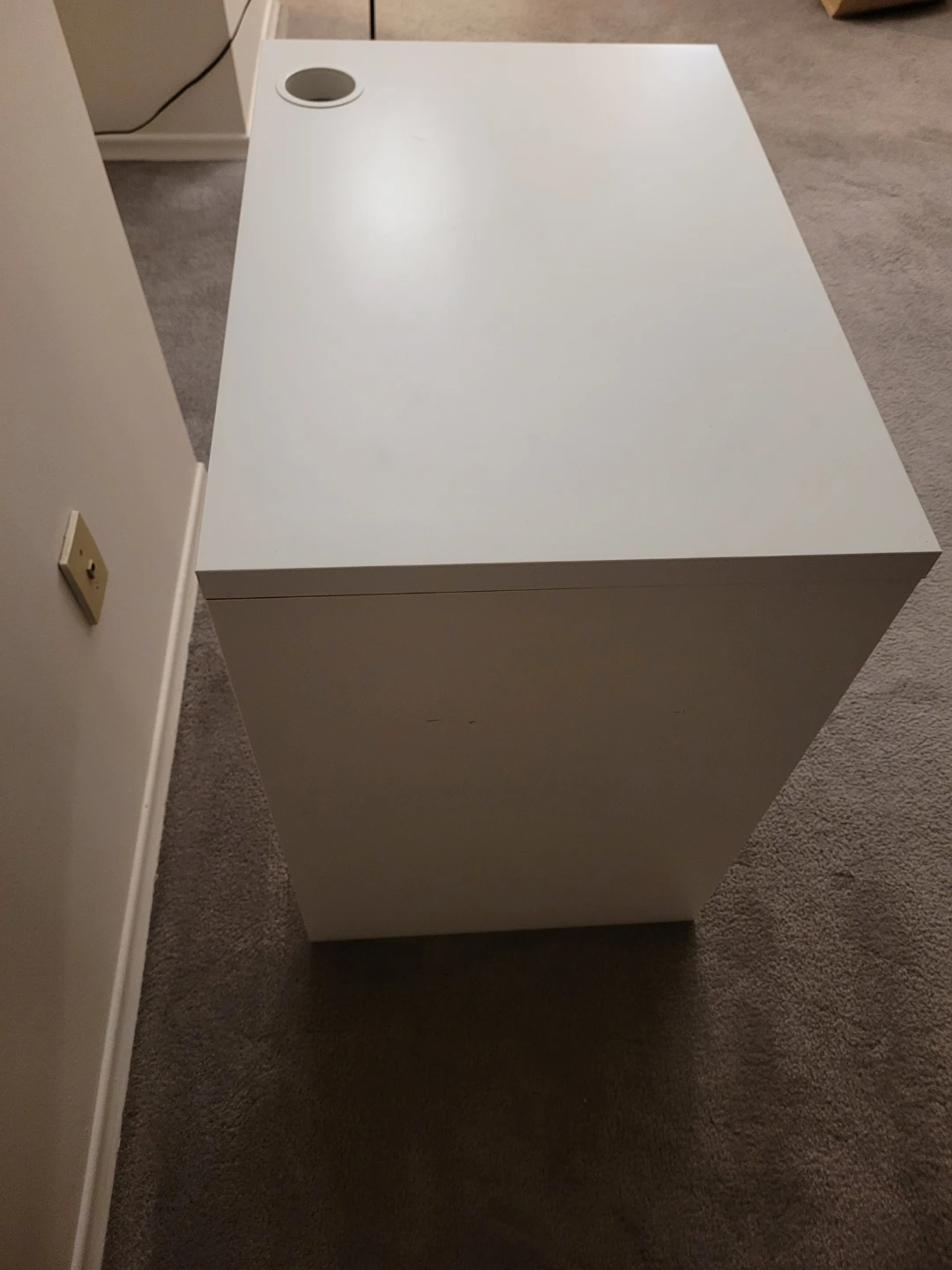 White IKEA MICKE Desk - photo 2