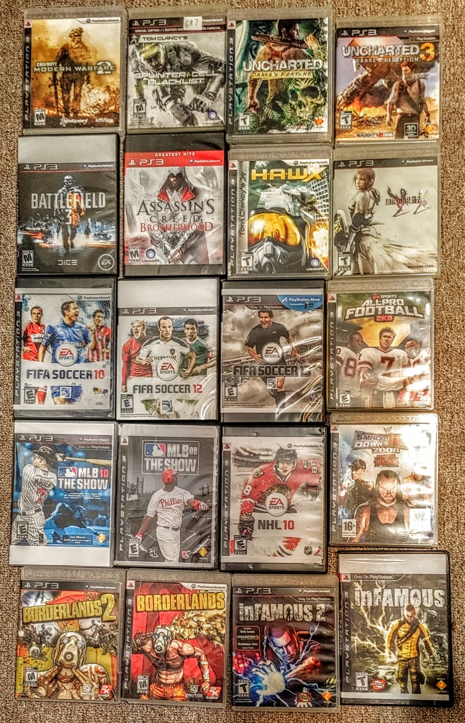 Collection of 19 PlayStation 3 Games