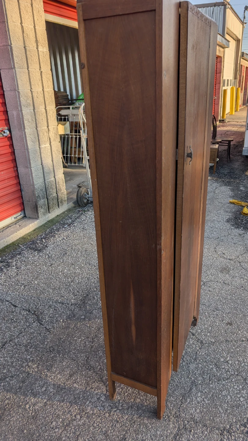 Vintage Wooden Single Door Wardrobe - photo 4