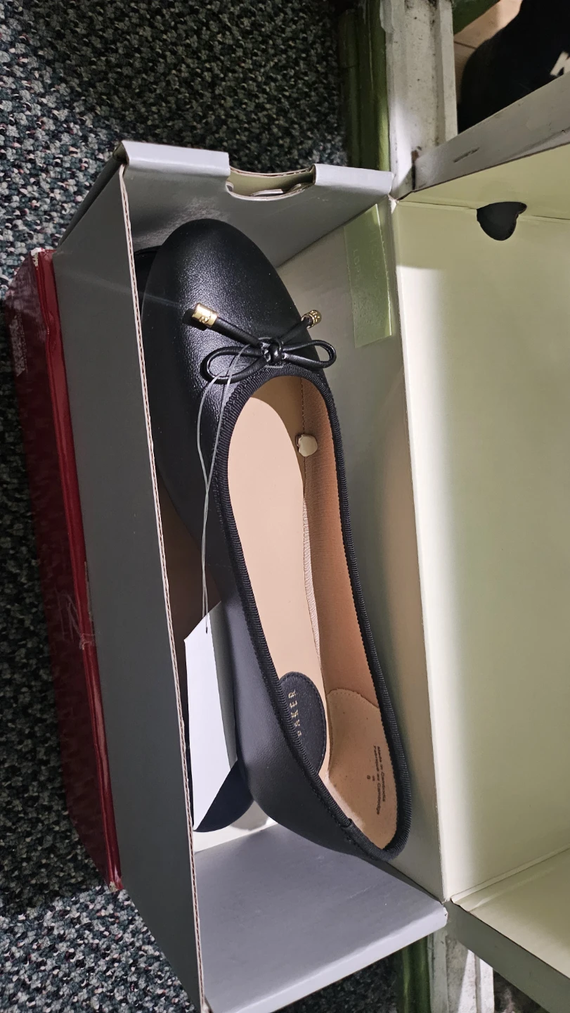 Ted Baker Black Ballet Flats
