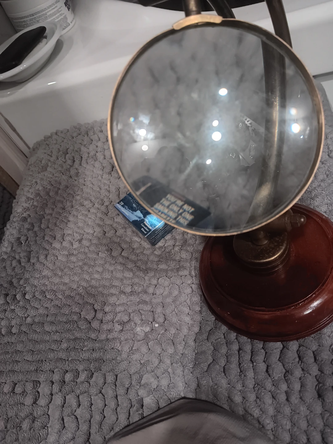 Vintage Style Brass Magnifying Glass