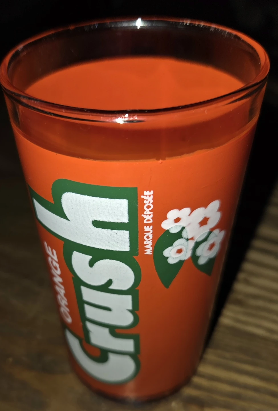 Vintage Orange Crush Drinking Glass - photo 3