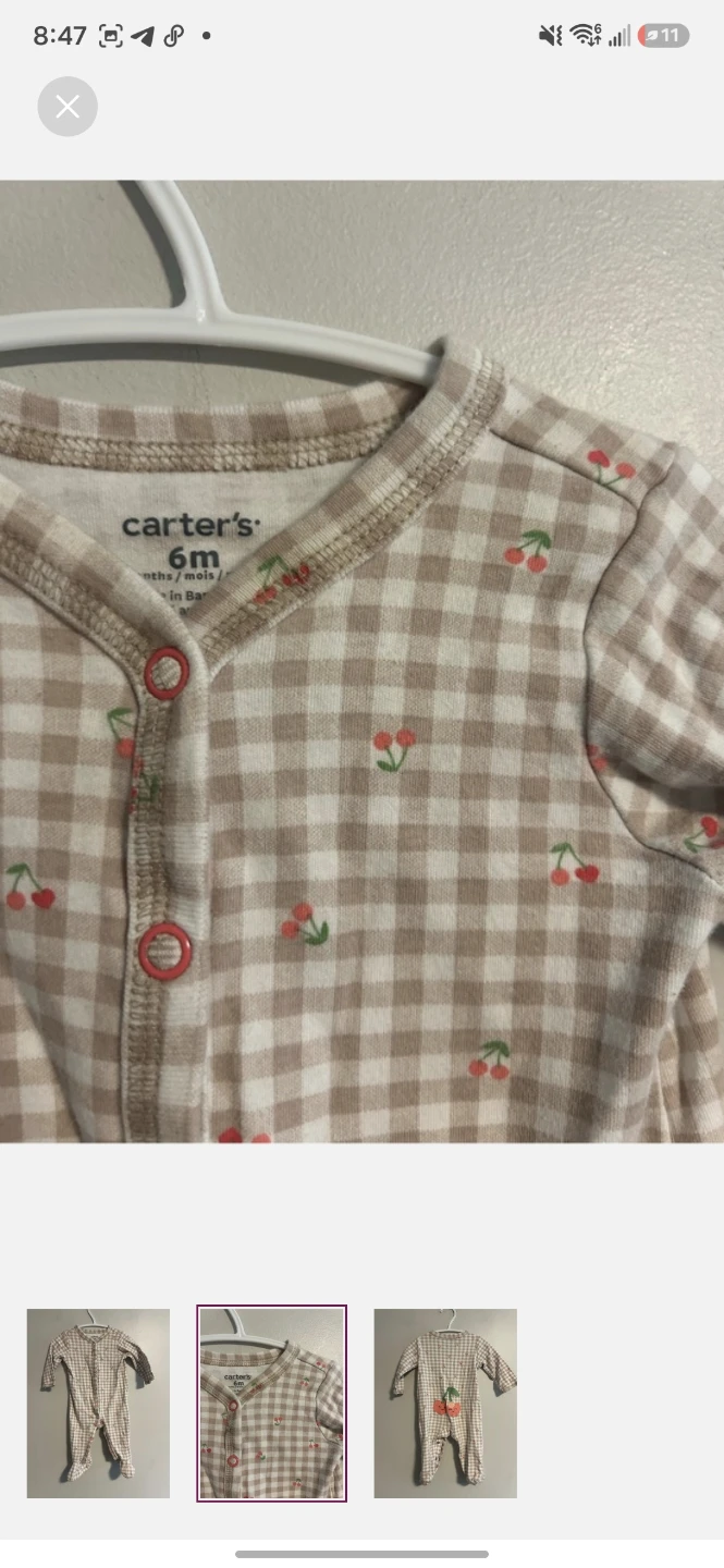Carter's Baby Footie Pajamas - 6 Months - photo 2