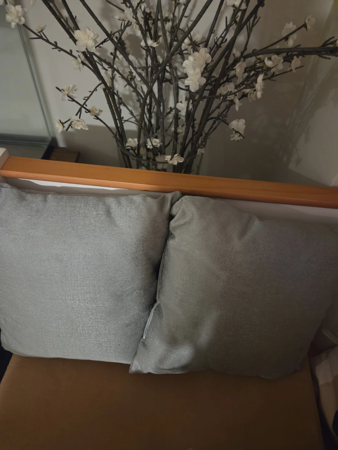 Set of two grey throw cushions - photo 2