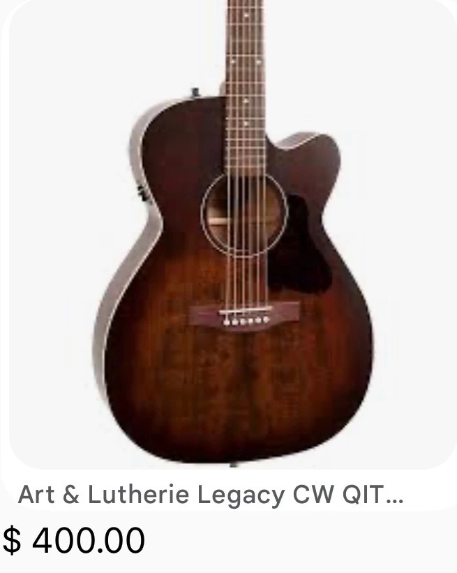 Art & Lutherie Legacy CW QIT Acoustic-Electric Guitar