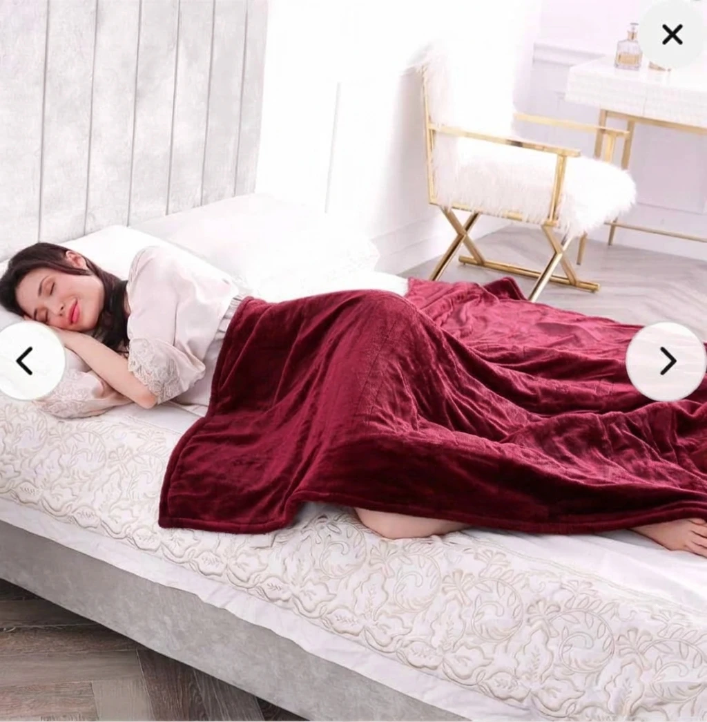 NEW Electric Heated Blanket Throw, washable