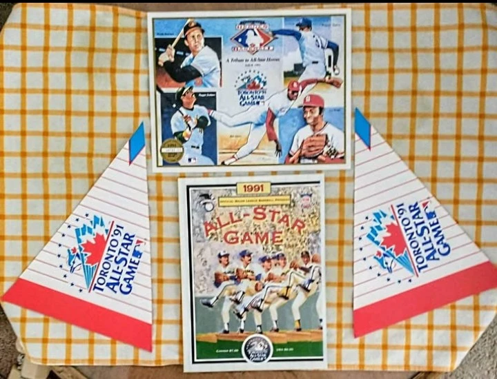 1991 Major League All-Star Game Program and Pennants