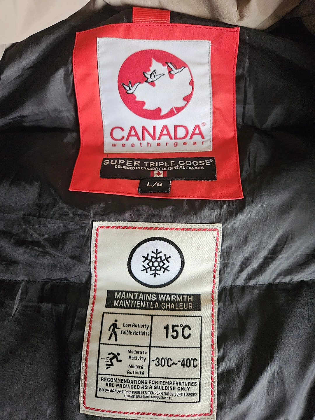 Canada Weathergear Super Triple Goose Parka - Beige - photo 3