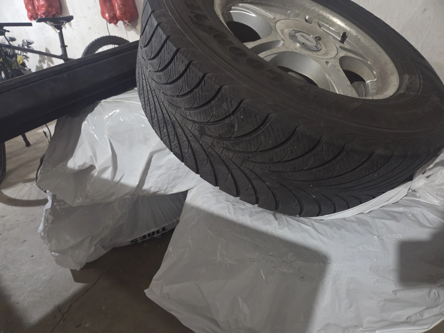 American Racing Rims with Goodyear Winter Tires - photo 2