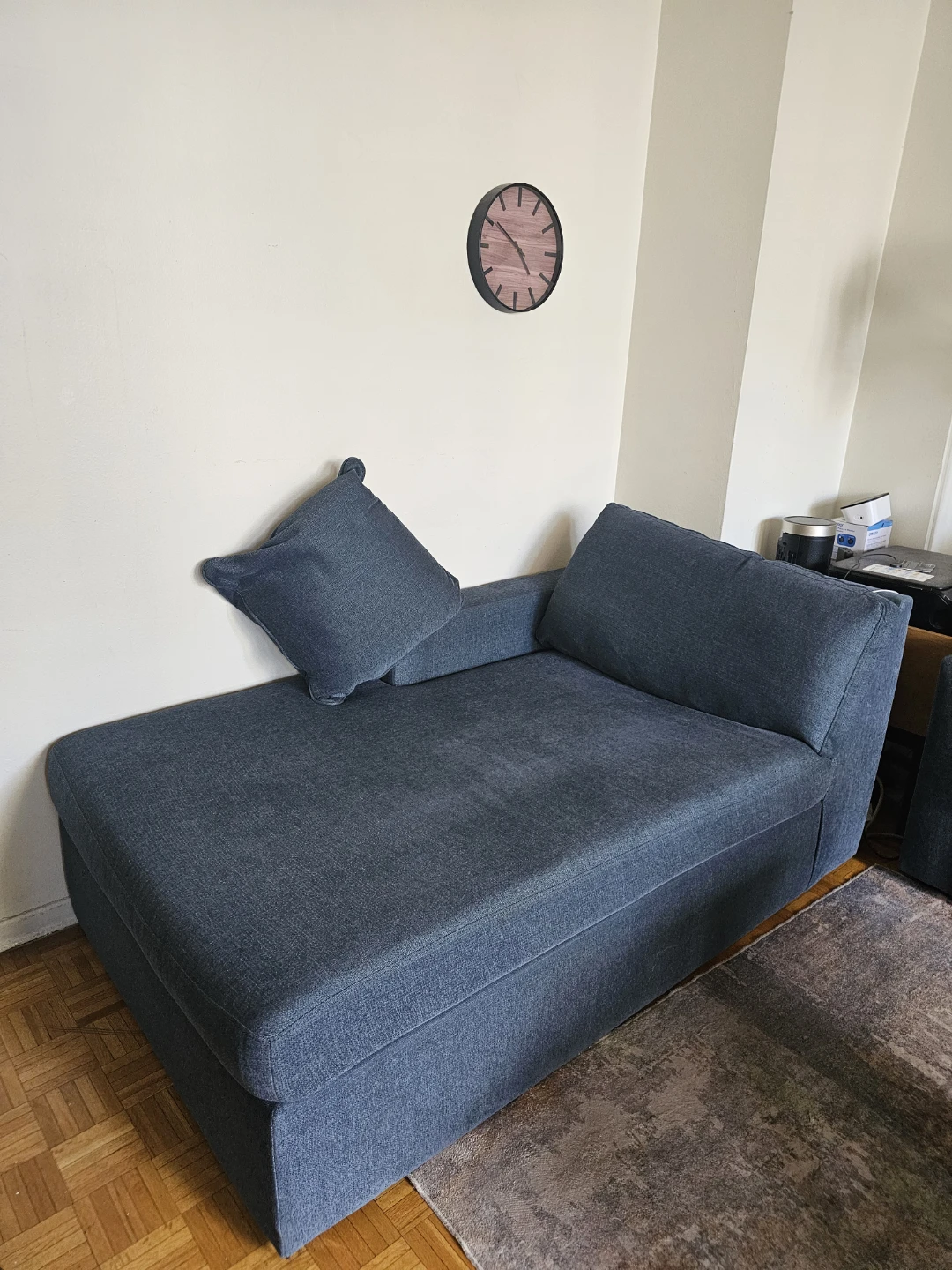 Blue fabric chaise lounge - photo 3