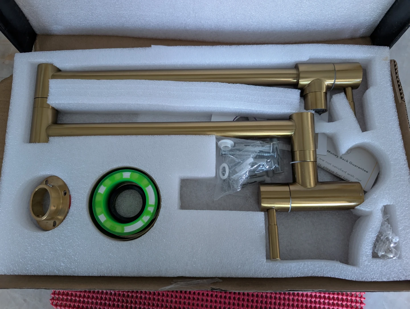 Fransiton Brushed Gold Pot Filler Kitchen Faucet - photo 2