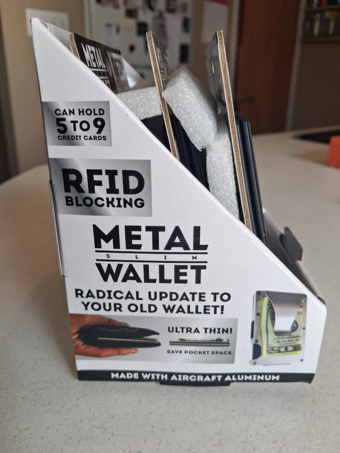 Set Of 3 Roughneck Metal Slim RFID Blocking Wallet - photo 3