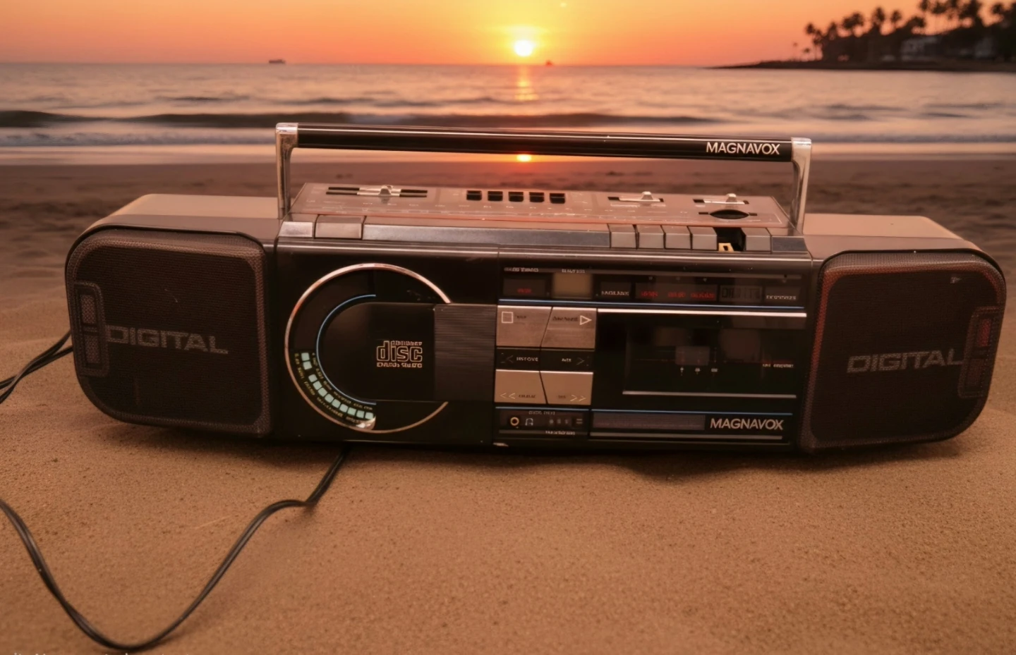 Magnavox Vintage 1980s Portable Boombox