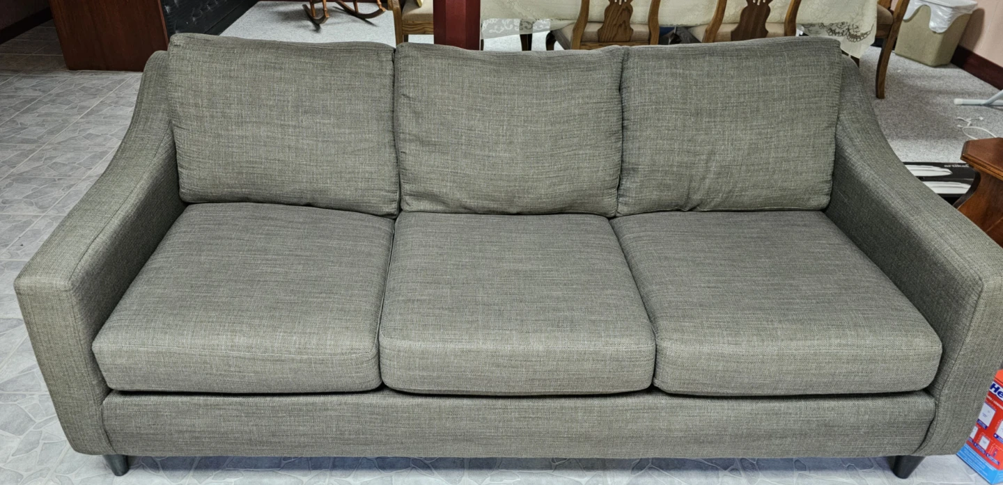Three-Seater Sofa in Olive  Green