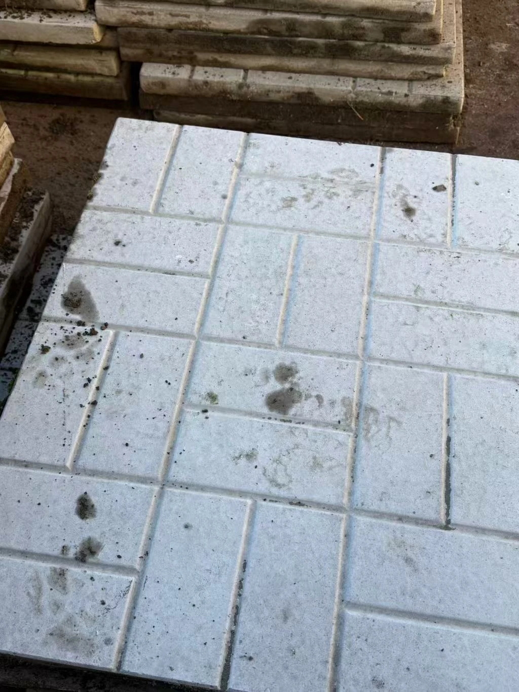 24x30 brick pattern slabs, price for each, white bright or grey