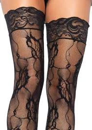 Black Lace Top Stockings