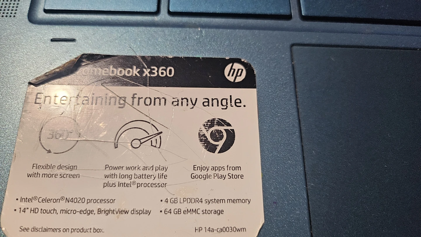 HP Chromebook x360 14a-ca0030wm - photo 3