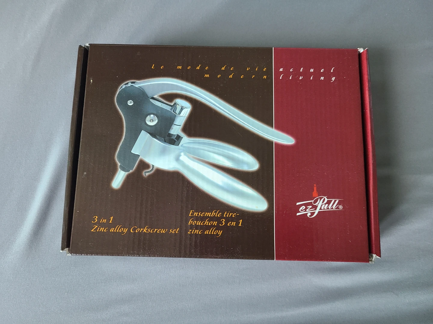 EzPull 3 in 1 Zinc Alloy Corkscrew Set