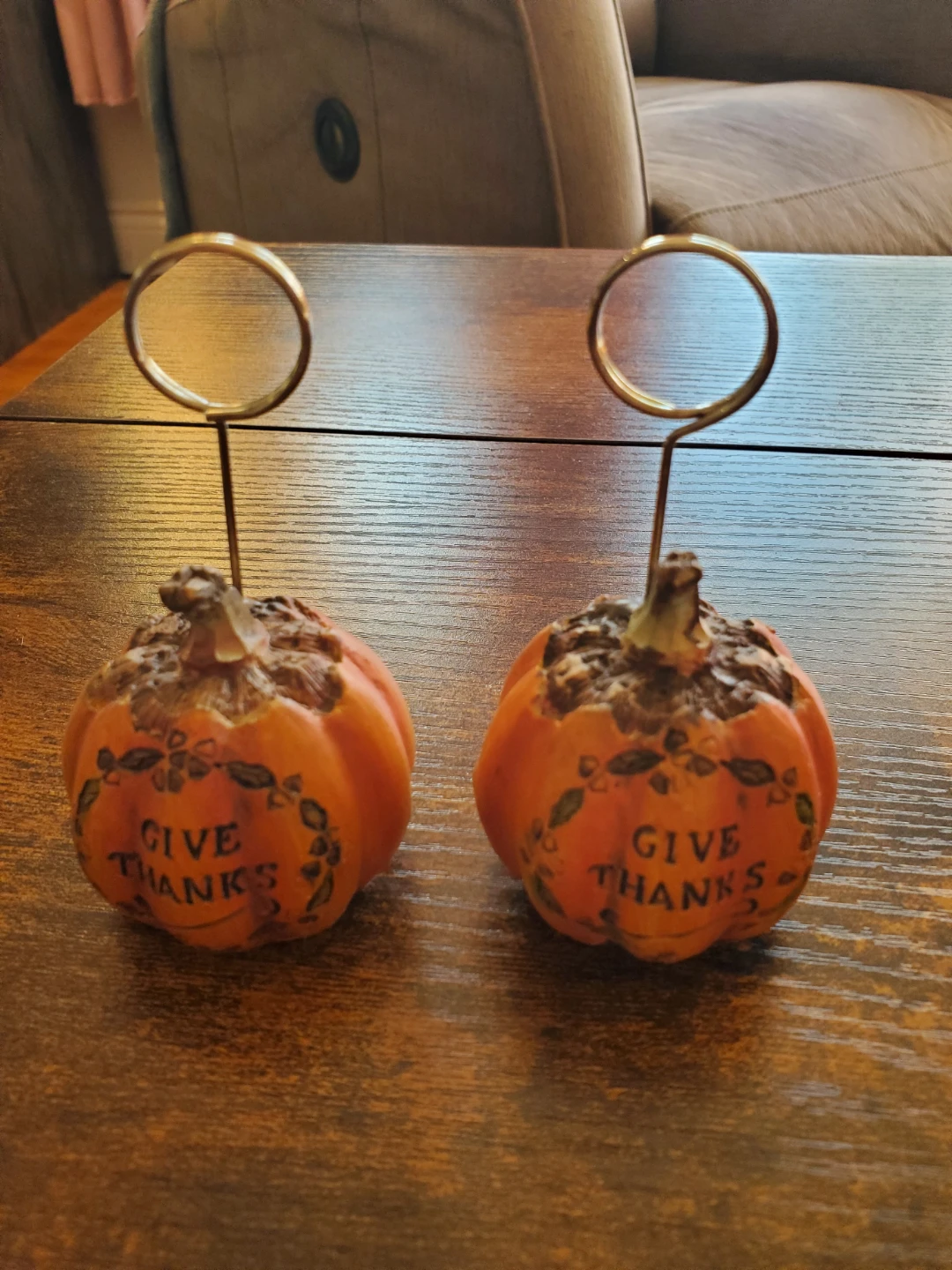 8-Piece Thanksgiving Turkey and Pumpkin Place Card Holders - photo 4