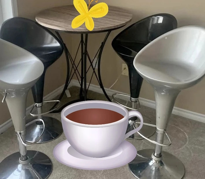 Pub Table and Four Swivel Bar Stools