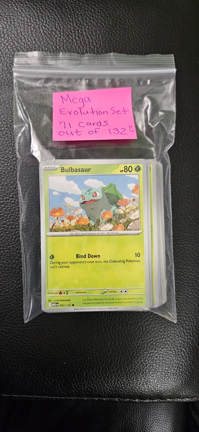 Pokémon Mega Evolution TCG  Different Cards  71/132 Partial Set
