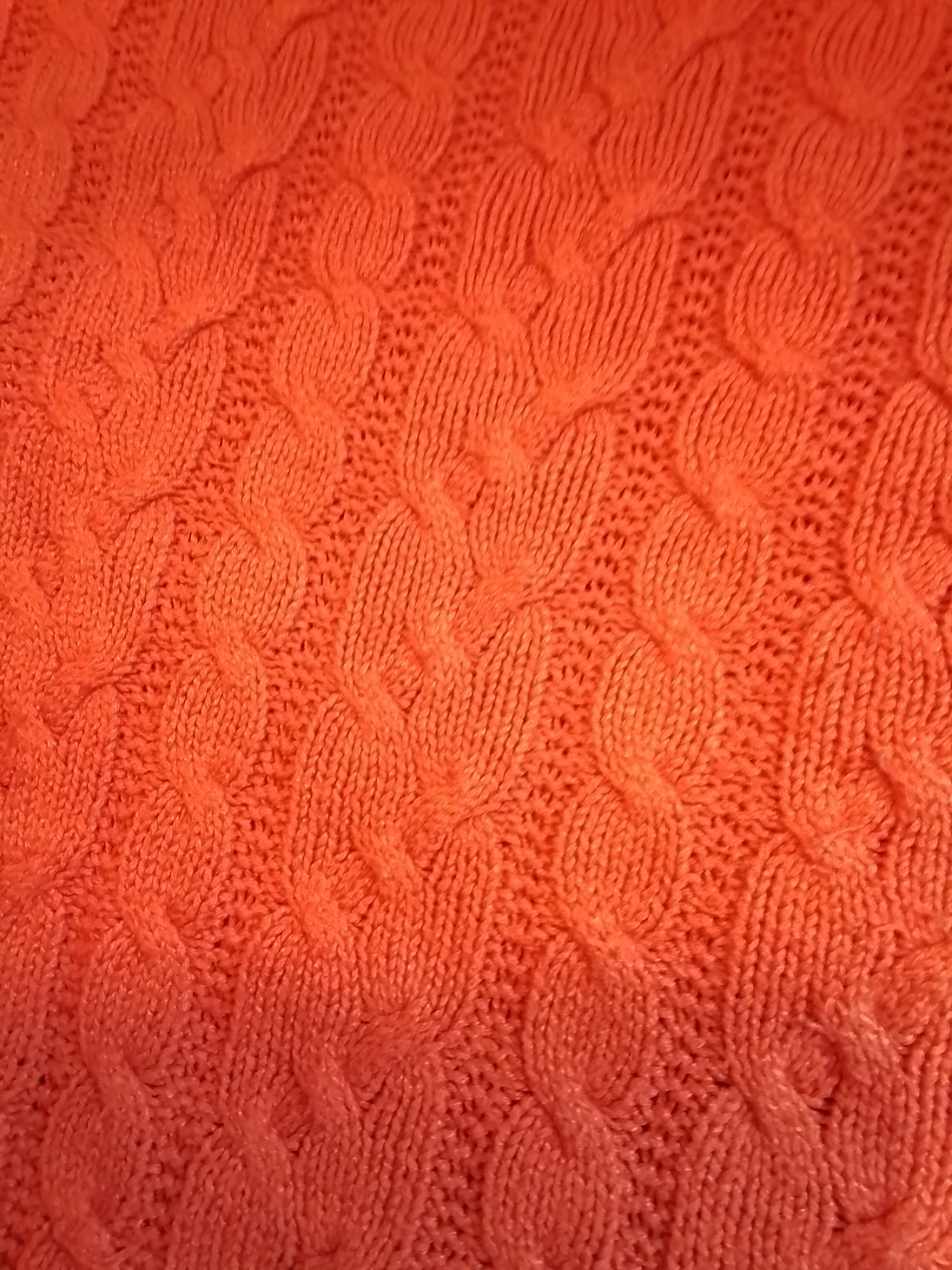 One One On Orange Cable Knit Sweater - photo 3