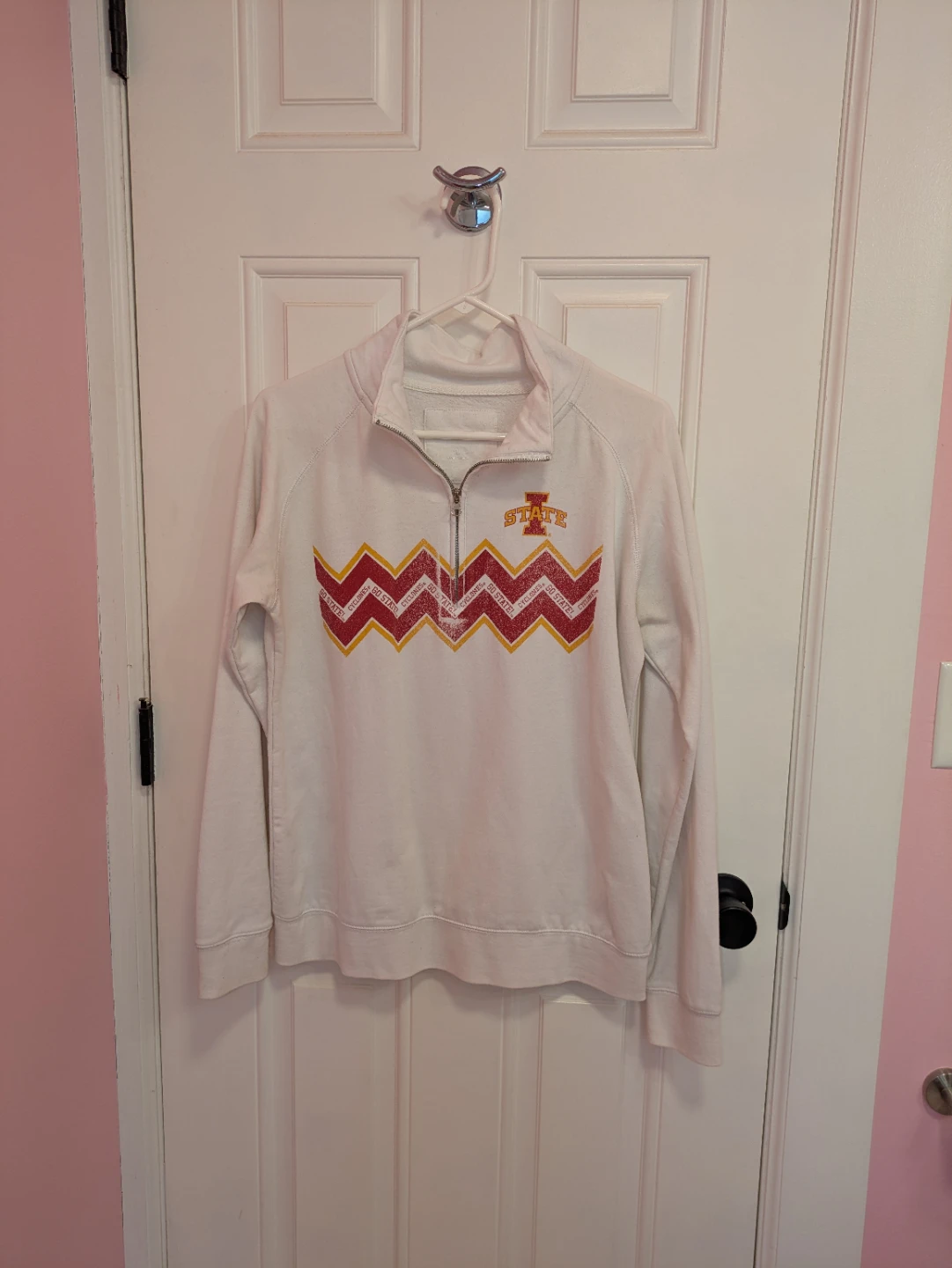 Iowa State University Camp David Quarter Zip Sweatshirt